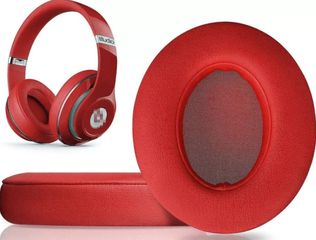 Αντικατάσταση μαξιλαριών για τα ακουστικα Beats Studio 2.0/3.0 (σετ δυο τεμαχίων) κοκκινο χρωμα