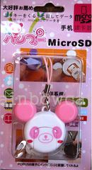 Panda USB2.0 MicroSD Card Reader (Pink) (OEM)