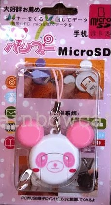 Panda USB2.0 MicroSD Card Reader (Pink) (OEM)