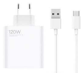 Φορτιστής Xiaomi BHR6034EU 120W - Θύρα USB A - Καλώδιο USB C 1m - Λευκός