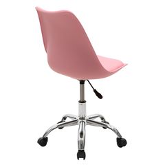 Καρέκλα γραφείου εργασίας Gaston II pakoworld PP-PU ροζ -127-000025