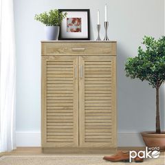 Παπουτσοθήκη-ντουλάπι SANTE Pakoworld 20 ζεύγων χρώμα sonoma 80x37x123εκ -123-000001