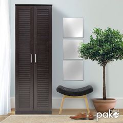 Παπουτσοθήκη-ντουλάπα SANTE pakoworld 21 ζεύγων χρώμα wenge 60x37x183εκ-123-000006