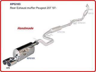Peugeot 207RC 1.6T 07- Τελικό Καζάνι Εξάτμισης
