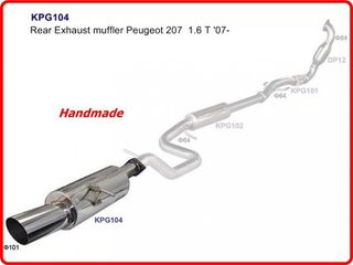 Peugeot 207207RC 1.6T 07- Τελικό Καζάνι Εξάτμισης