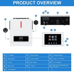 ecosolar.gr Μονοφασικό Daxtromn 6.2KW hybrid  solar inverter 48vDC Upgraded BMS        ecosolar.gr