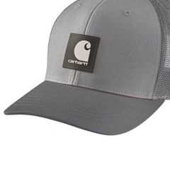 Carhartt Καπέλο γκρί | Twill Mesh-Back Logo Patch cap asphalt