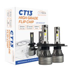 ΛΑΜΠΕΣ LED CT13 H4 HI-LOW BEAM SHORT 60W WHITE 6500K CARTECH | Pancarshop