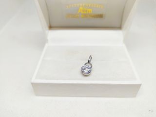 Μενταγίον Μονόπετρο από λευκόχρυσο 14K με ζιργκόν Α9096 ΤΙΜΗ 180 ΕΥΡΩ