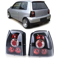 Πίσω Φανάρια Seat Arosa / VW Lupo - Lexus Look - Μαύρα - 2 Τεμ.