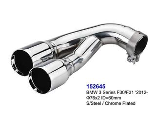 BMW F30 Series 3 Sedan Chrome Plated Exhaust Tips 76mm
