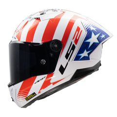 LS2 THUNDER GP AERO FF805 REPLICA BAZ ΚΡΑΝΟΣ FULL FACE WHITE RED BLUE