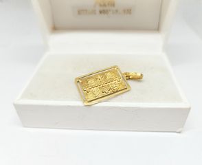 Κωνσταντινάτο φυλαχτό δύο όψεων χρυσό 14 καράτια Α90316 ΤΙΜΗ 260 ΕΥΡΩ