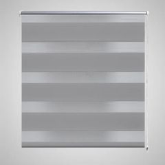 vidaXL Στόρι Ζέβρα 90,9 x 150 εκ. Πλάτος Υφάσματος 86,7 εκ. γκρι