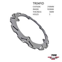 Δισκόπλακα εμπρός TBR Front Brake Disc TRIUMPH TIGER 660 SPORT 660cc (22-25) TR04FID