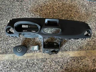 RENAULT CLIO 09'-13' ΤΑΜΠΛΟ ΔΕΡΜΑΤΙΝΟ ΜΕ ΑΕΡΟΣΑΚΟΥΣ ΚΑΙ ΕΓΚΕΦΑΛΟ