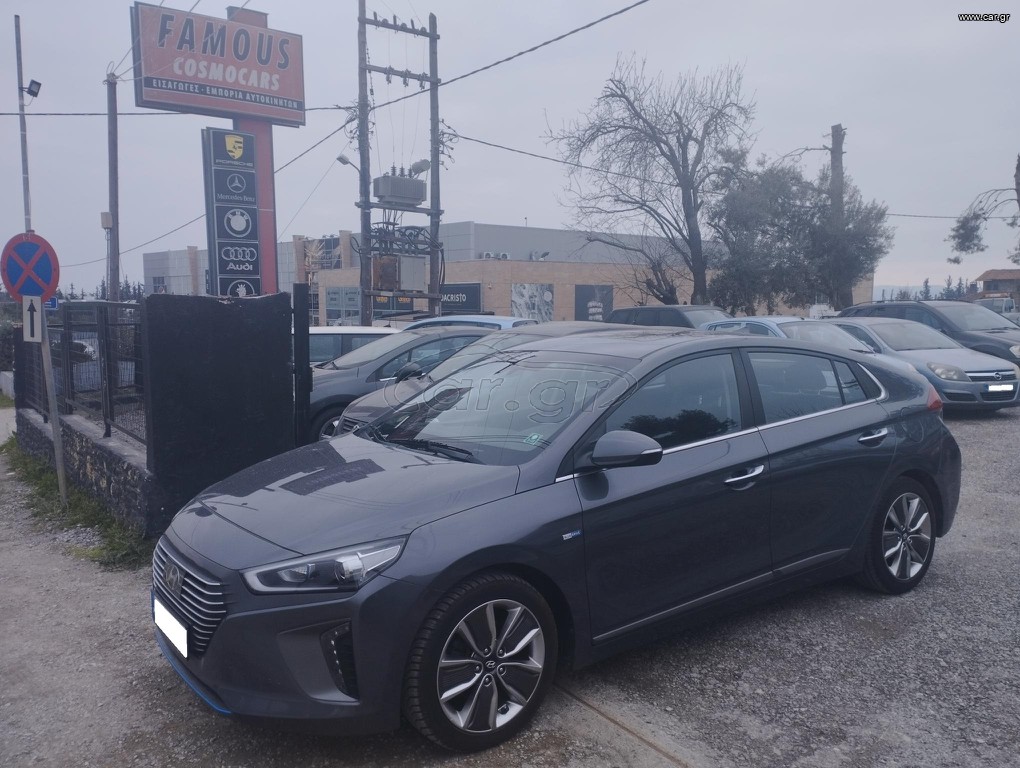 Hyundai IONIQ 2018 1.6 Υβριδικό-Βενζινη, Οροφή, Navi, Camera, Άριστο!