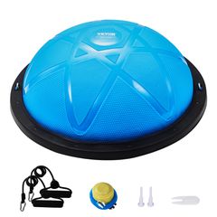 VEVOR 23" Half Exercise Ball Trainer Yoga Balance Stability Band Resistance Ball