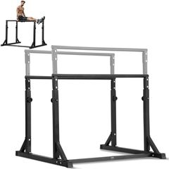 VEVOR Dip Bar, χωρητικότητα 800 lbs, Heave Duty Dip Stand Stand με ρυθμιζόμενο ύψος, Fitness Workout Dip Bar Station Stabilizer Parallette Push Up Stand, Παράλληλες μπάρες για προπόνηση δύναμης στο σπ