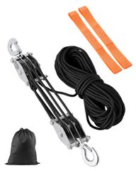 VEVOR 30,5 m Rope Hoist Twheel Block and Tackle Puller 5:1 Αναλογία 4400 lbs
