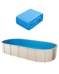 VEVOR Oval Liner Pool 16,4x9,8ft Unibead Style Pool Liner 47in Ύψος τοίχου