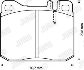 ΤΑΚΑΚΙΑ ΣΕΤ ΕΜΠΡΟΣ MERCEDES W123-S CLASS W126 SL R107 17.5mm