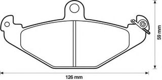 ΤΑΚΑΚΙΑ ΣΕΤ ΠΙΣΩ CHRYSLER VIPER DODGE VIPER LOTUS ESPIRIT RENAULT 21-SAFRANE-ESPACE-LAGUNA
