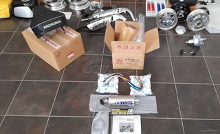 exatmisi OVER RACING MONKEY HANDBEND TITANIUM UP-TYPE  Full Titaniumgia honda z50j Z50R monkey Gorilla lifan bobo skyteam Jintong JC50 MODIFYING GARAGE "since1993" TAKEGAWAGR - 4miniracingparts,gr