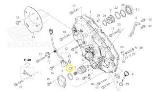O-ring Φίλτρου Λαδιού Μετάδωσης Honda GL.1800 91302PA9003