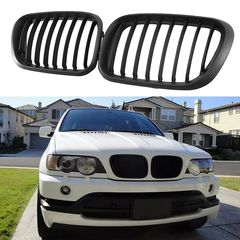 Μάσκες / Καρδιές Εμπρός BMW X5 E53 (2000-2003) Μαύρο Ματ