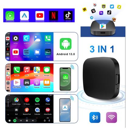 Suzuki Vitara 2021+ Carplay AI Box Android 13 Wireless Android Auto Smart TV Box για Youtube Netflix 2GB Ram +32GB Rom