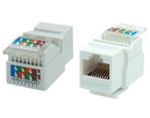 Keystone jack RJ45 UTP CAT 5e TOOLESS 180° λευκό N111-01 LANCOM/SUT