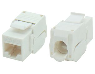 Keystone jack RJ45 UTP CAT 5e TOOLESS 180° λευκό με UL KJ5-11 SUT