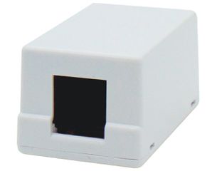 Πρίζα δικτύου επίτοιχη 1P κενή λευκή N121-01-WH SUT
