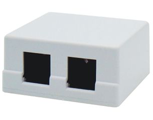 Πρίζα δικτύου επίτοιχη 2P κενή N121-02-WH SUT 54x60.2x27.3mm