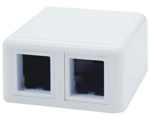 Πρίζα επίτοιχη δικτύου κενή με 2P UL A166-2A SUT 54x60.2x27.3mm λευκή