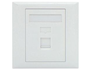 Πρόσοψη πρίζας δικτύου 1P 86X86mm αποσπώμενη λευκή N128-41 LANCOM