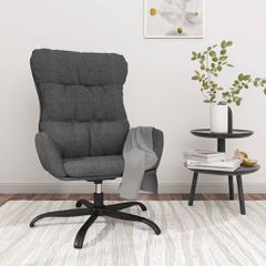 Πολυθρόνα Relax Σκούρο Γκρι Υφασμάτινη 341177