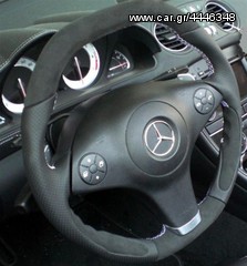 Τιμόνι χωρίς αερόσακο κατόπιν παραγγελίας για Mercedes Benz δερμάτινο με αλκαντάρα.