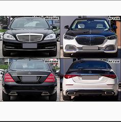MERCEDES BENZ S CLASS W221 05-13 CONVERTED TO W223 Type MAYBACH / ΜΕΤΑΤΡΟΠΗ ΣΕ S CLASS W223 Type MAYBACH