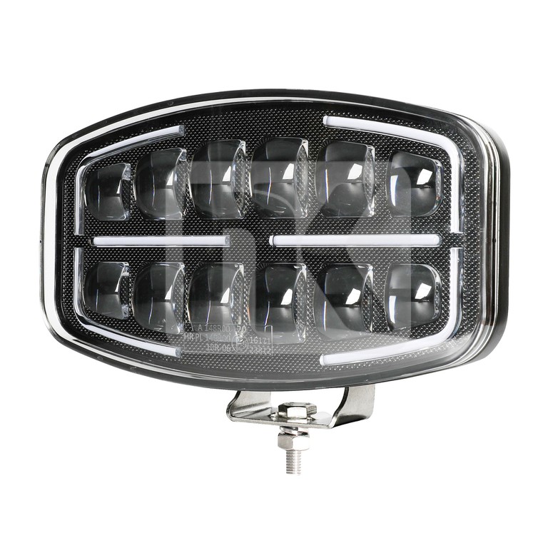 Προβολέας οβάλ FULL LED black edition