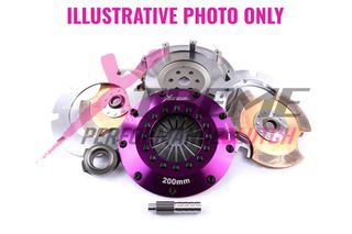 Xtreme Performance - 200mm Rigid Ceramic Twin Plate Clutch Kit Incl Flywheel 1200Nm