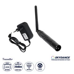 Ασύρματος Πομπός RF 2.4Ghz ISM GFSK 20dBm 400m Αρσενικό XLR3 DC 5V IP20 - Μ1.9 x Π1.9 x Υ22cm - 5 Χρόνια Εγγύηση