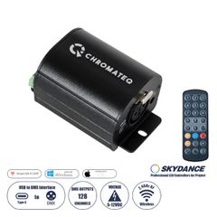 USB-C σε DMX512 Interface 128 Κανάλια XLR3 DC 5V IP40 - Ασύρματο Χειριστήριο IR - Μ7.8 x Π5 x Υ3.8cm - 5 Χρόνια Εγγύηση