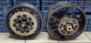 YAMAHA FZ1 2006 2012 ΖΑΝΤΕΣ ΕΜΠΡΟΣ ΠΙΣΩ ΜΕ ΔΙΣΚΟΠΛΑΚΕΣ ΓΡΑΝΑΖΙΕΡΑ ΑΞΟΝΕΣ ΑΠΟΣΤΑΤΕΣ ΚΟΜΠΛΕ ΈΤΟΙΜΑ ΓΙΑ ΜΕΤΑΤΡΟΠΗ-thumb-2