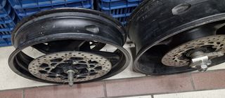 YAMAHA FZ1 2006 2012 ΖΑΝΤΕΣ ΕΜΠΡΟΣ ΠΙΣΩ ΜΕ ΔΙΣΚΟΠΛΑΚΕΣ ΓΡΑΝΑΖΙΕΡΑ ΑΞΟΝΕΣ ΑΠΟΣΤΑΤΕΣ ΚΟΜΠΛΕ ΈΤΟΙΜΑ ΓΙΑ ΜΕΤΑΤΡΟΠΗ-thumb-7