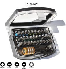 Σετ 32 Μύτες Κατσαβιδιού Benson Ίσιο / Σταυρός / Torx / Allen