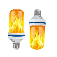 Λάμπα LED E27 Summer Flame Flickering Fire Burning Effect Peaceful Romantic and Relax 9W 450lm 320° AC 85-265V με 4 Λειτουργίες Εφέ και Αναστροφή Φλόγας Θερμό Λευκό 1800K