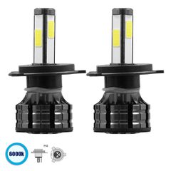 H4 K9 Line KIT Βασικού Φωτισμού Αυτοκινήτου & Φορτηγού 3rd Generation Can-Bus Series LED CREE CXB COB 150W 21000lm DC 9-32V Αδιάβροχο IP66 Ψυχρό Λευκό 6000K