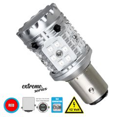 Λάμπα Αυτοκίνητου 1157 - BAY15D - P21/5W 3rd Generation Can-Bus Extreme Series LED 24 SMD 3030 28W 3360lm 360° DC 12V IP20 Κόκκινο